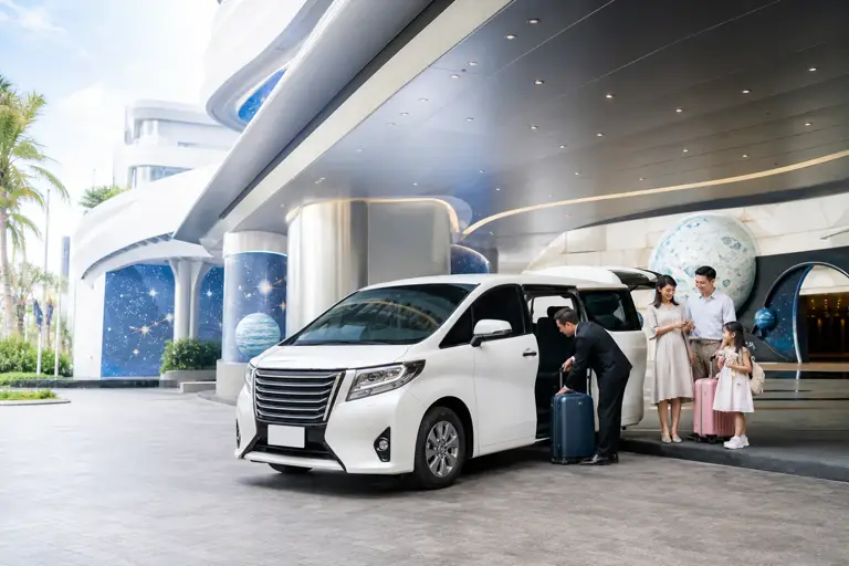 Spacious private van service in Pattaya