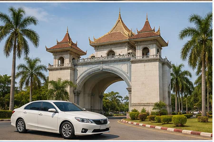 Private taxi arriving in Trat