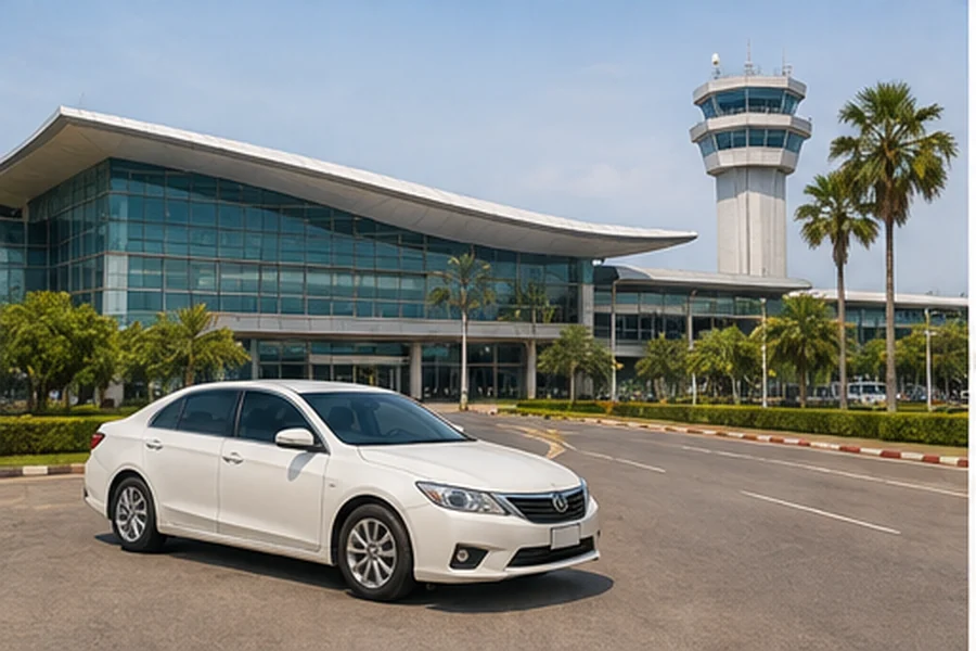 Private taxi at U-Tapao Airport terminal